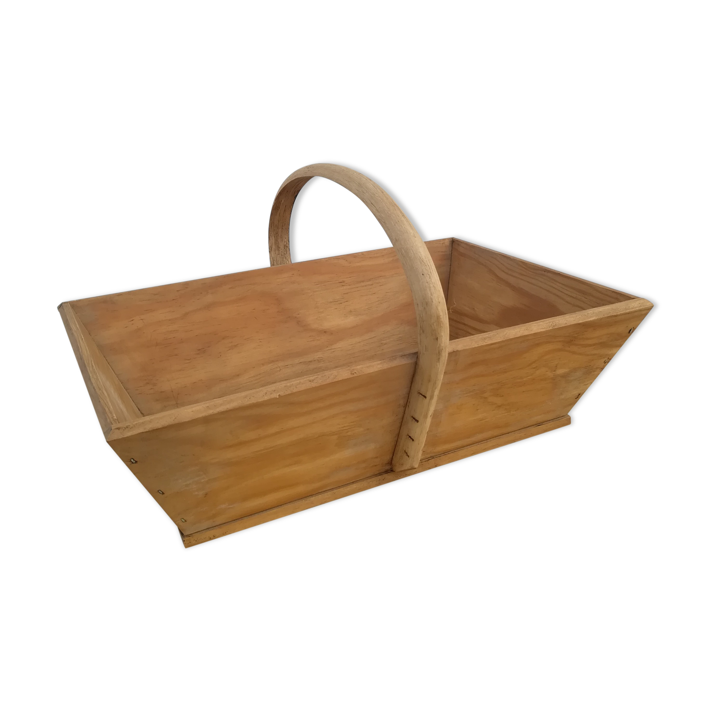 Wooden picking basket