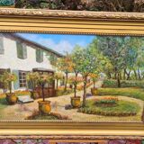 Tableau Villa Provençale daté 1934
