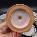 Earthenware coffee service signed Jean Austruy Vallauris around 1970 - Cups - saucers - milk pot