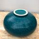 Old vase st clément ref 9058 ceramic blue green made in france vintage