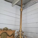 Old bronze chandelier 8 lights, 128cms h