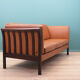Leather sofa, Danish design, 90s, production: Hurup