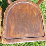 dark wooden bistro chairs