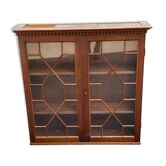 English mahogany display cabinet