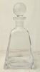 Thick glass carafe bottle 80s