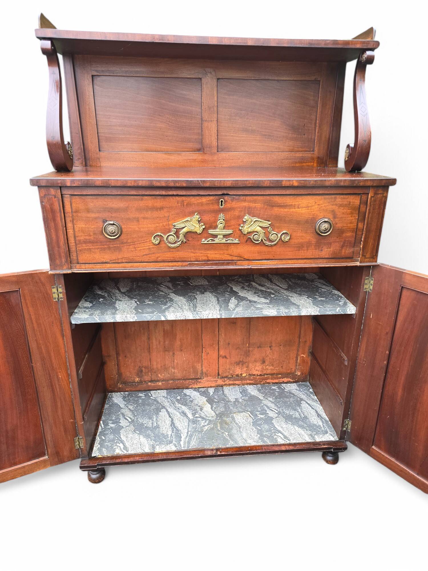 Antique Regency mahogany secretary