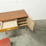 Baumann desk and chair set 1960 compass legs