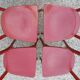 4 red chairs bistro Baumann