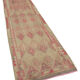 Handmade unique oriental beige runner rug 86 cm x 348 cm