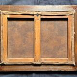 Impressionist painting signed, Oil on canvas, Marine French school 1888