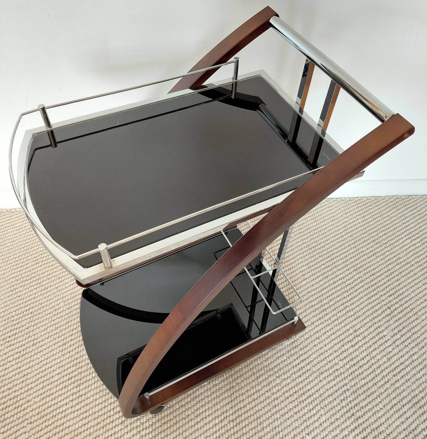 "Z-Shape" vintage 70s dessert table, Italian design: a real favourite.