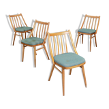 Lot of 4 chairs Antonin Suman