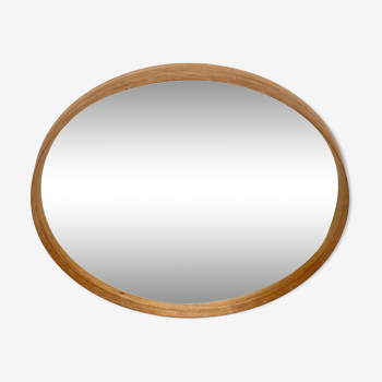 Miroir rond en bois vintage 70 67x67cm