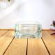 Empty ashtray glass paved pocket