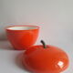 Pomme seau à glaçons orange seventies vintage