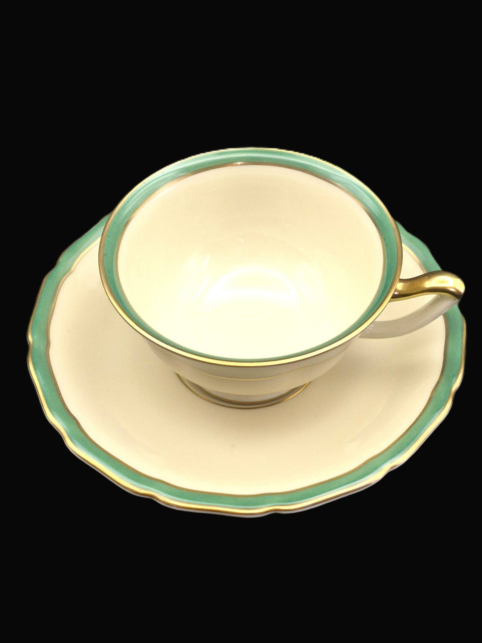 Set of three antique Thomas Bavaria cups – Ivory porcelain