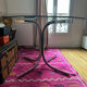 Italian glass and chrome dining table