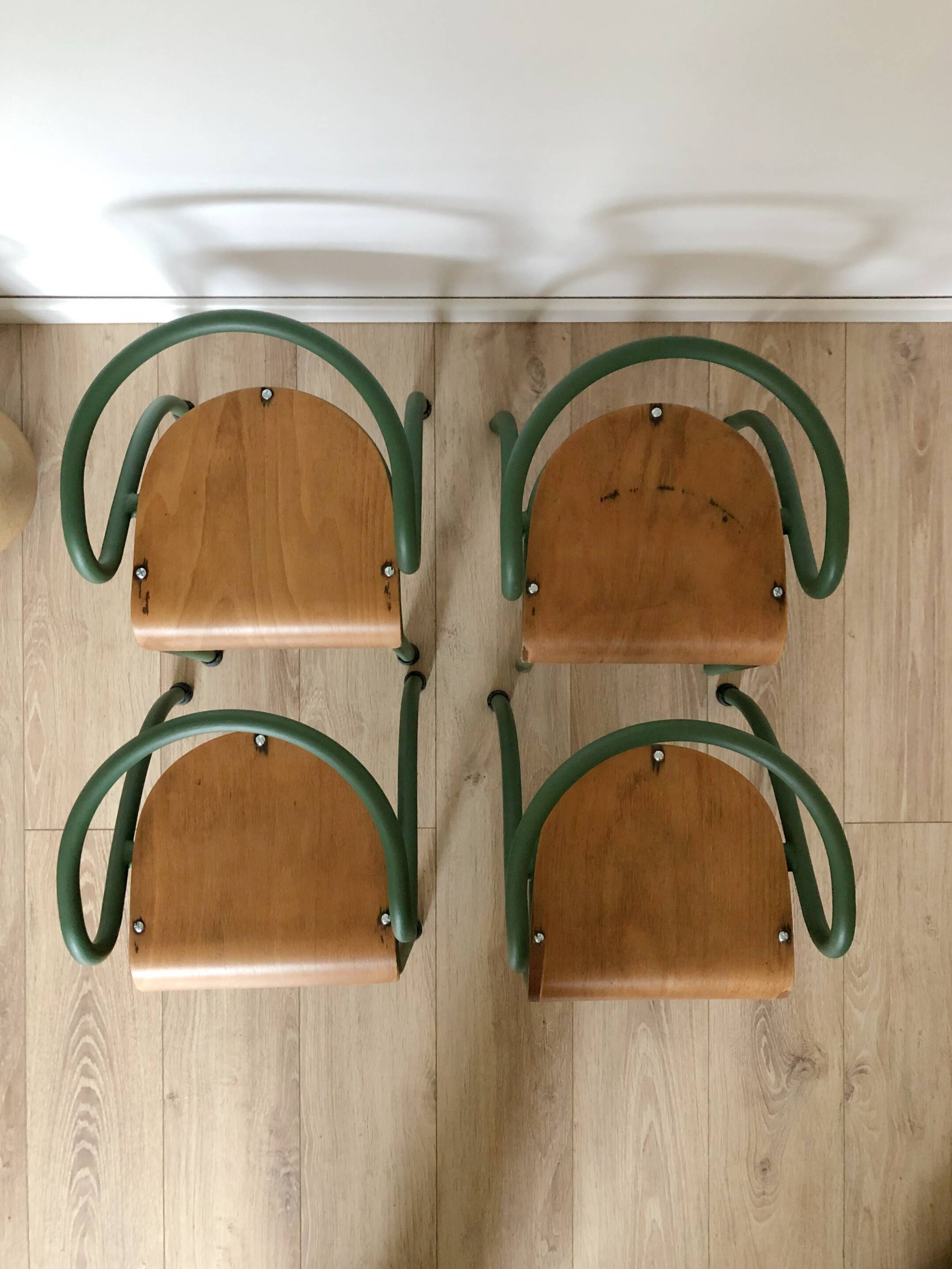 Nursery school chairs by Jacques Hitier, 50s