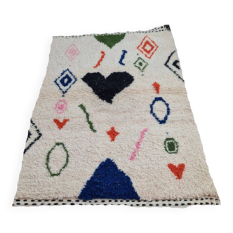 Handmade wool Berber rug 150 x 100 CM