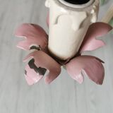 Lustre iron and painted sheet flowers camellias