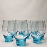 8 verres à eau Années 70
