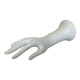 White hand vertical or horizontal soliflore ring
