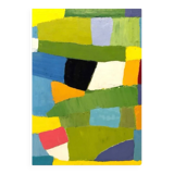 Tableau Vert Huile au couteau