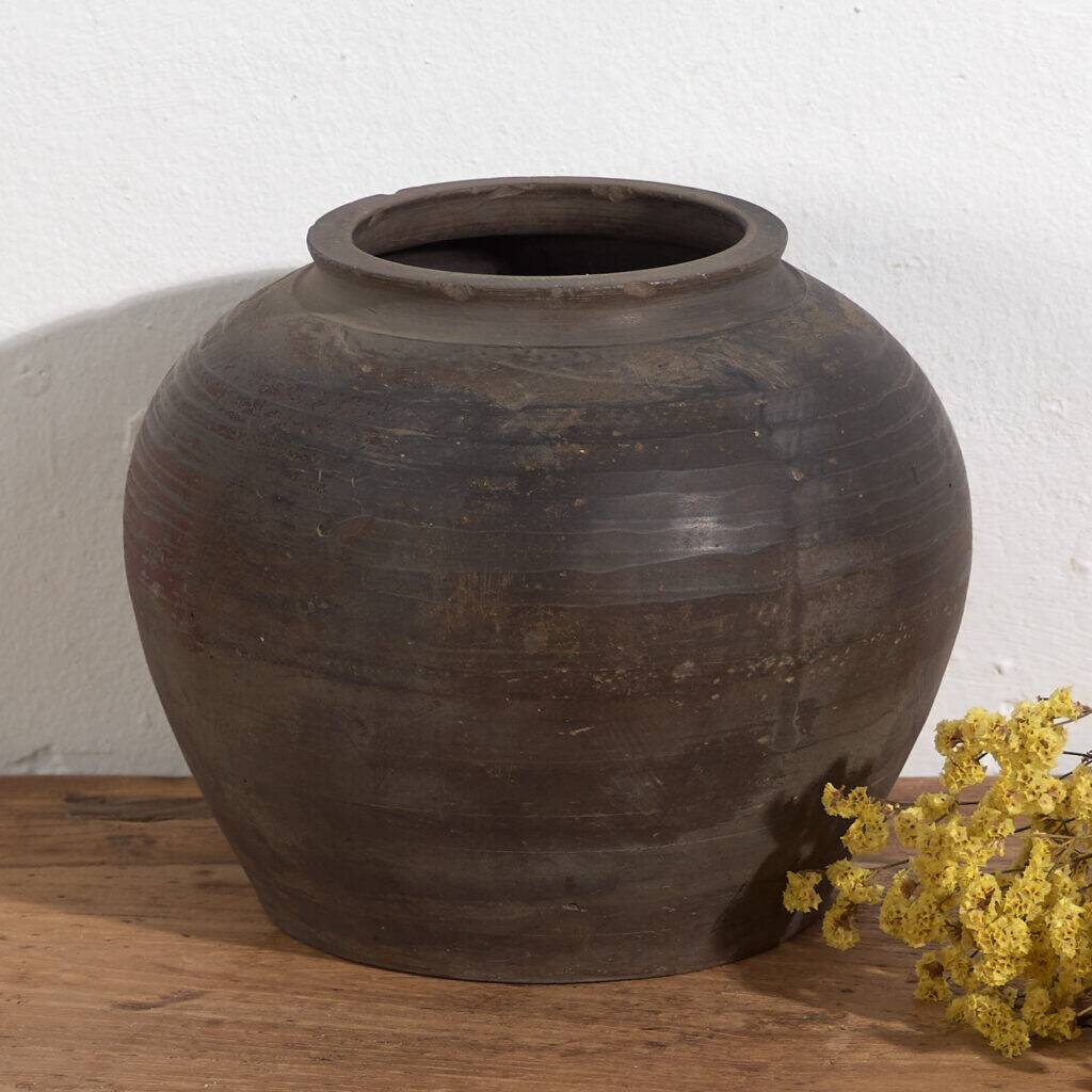 Round antique ceramic vase (c.1900) #14