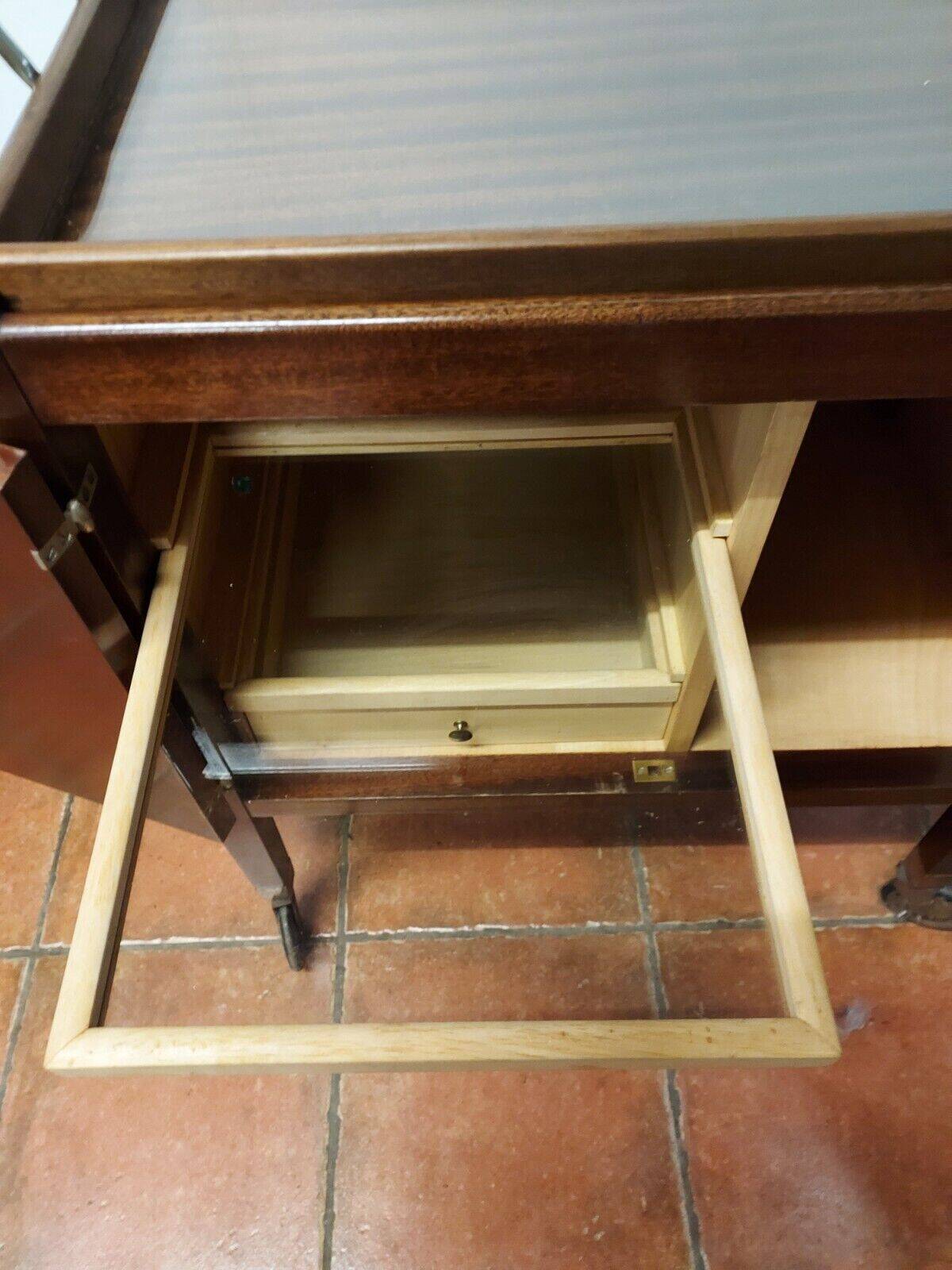 vintage mahogany serving table