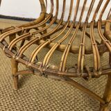 Children's rattan shell armchair