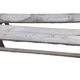 Pair of solid raw wood benches XIX