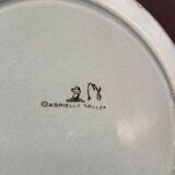 Pitcher, earthenware pitcher with headlight decoration signed Gabriella Railler