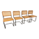 Set of 4 vintage Cesca S32 dining chairs by Marcel Breuer, 1990s