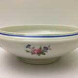 Salad bowl " Lourioux Foëcy " with flower motifs.