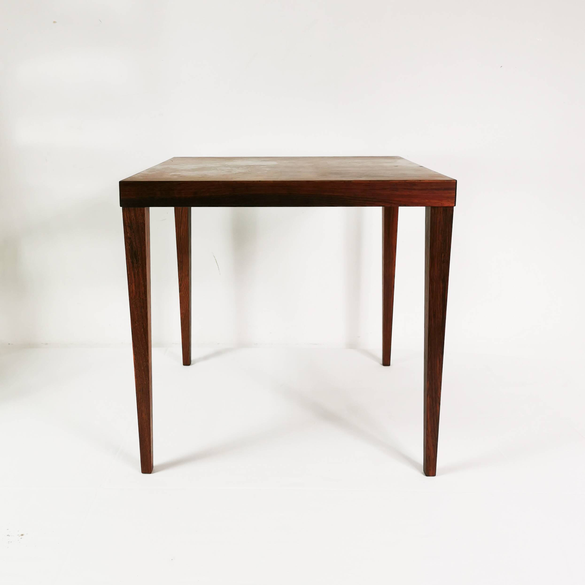 Minimalist rosewood table, Denmark, 1960s