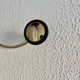 Vintage 1960 gold-plated coat rack with 3 hooks - 45 x 7 cm