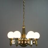 Rare Art Nouveau Chandelier by Emil Kralik for Vulkania, 1920s