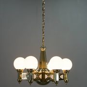 Rare Art Nouveau Chandelier by Emil Kralik for Vulkania, 1920s