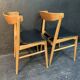 Suite de 4 chaises scandinaves 1960