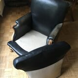 Paire de bergères en cuir