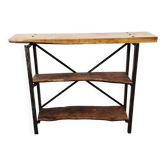 1940s workbench redone in metal and oak board