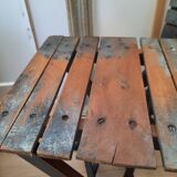 Antique wooden folding painter's stools