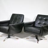 Mid-Century Design Leather Set – Sofa & Armchairs 1960s