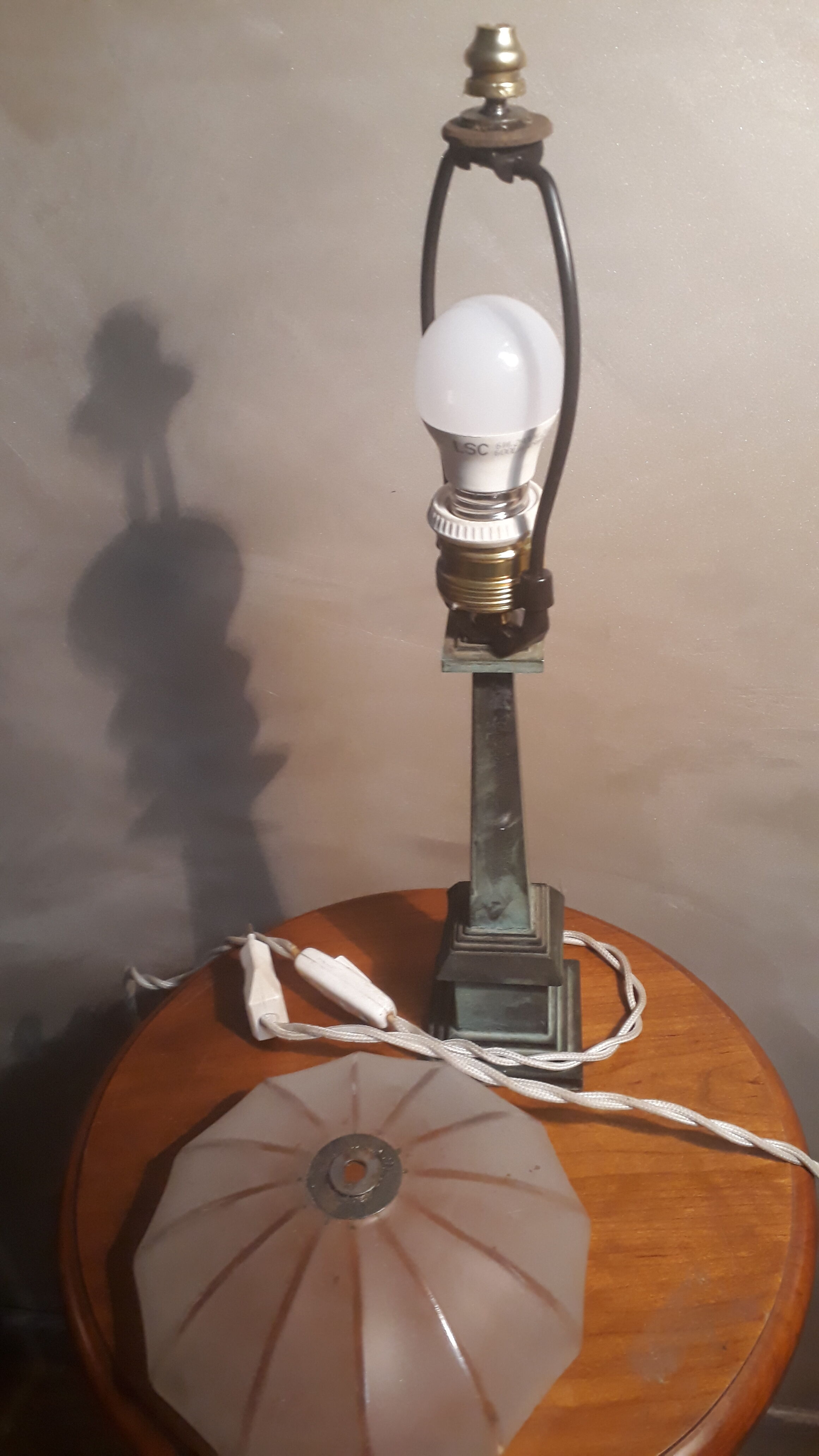 Brass bronze lamp