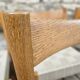 6 chaises Scandinave 1960' sangles tressées