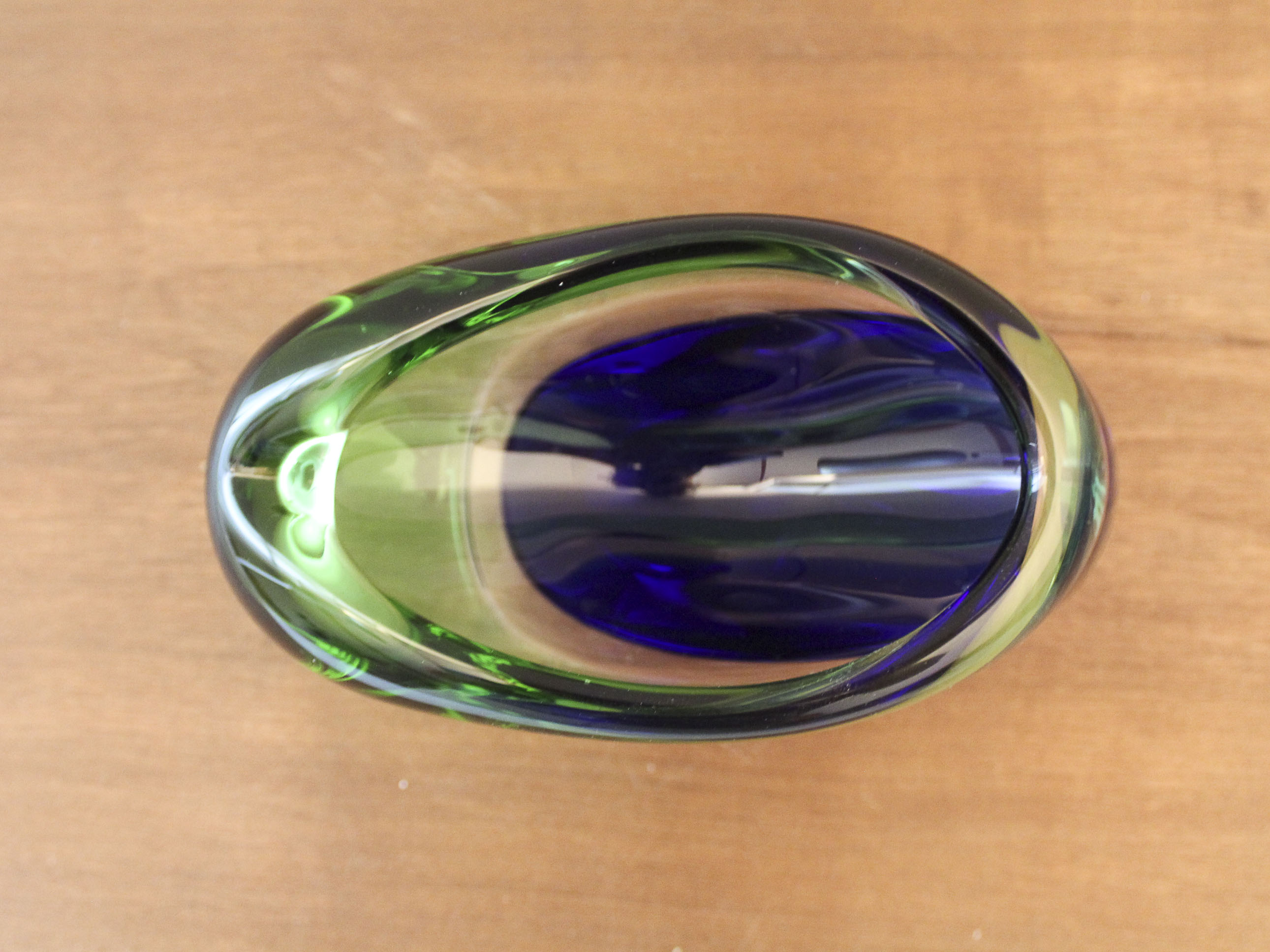 Glass ashtray by Ladislav Palecek