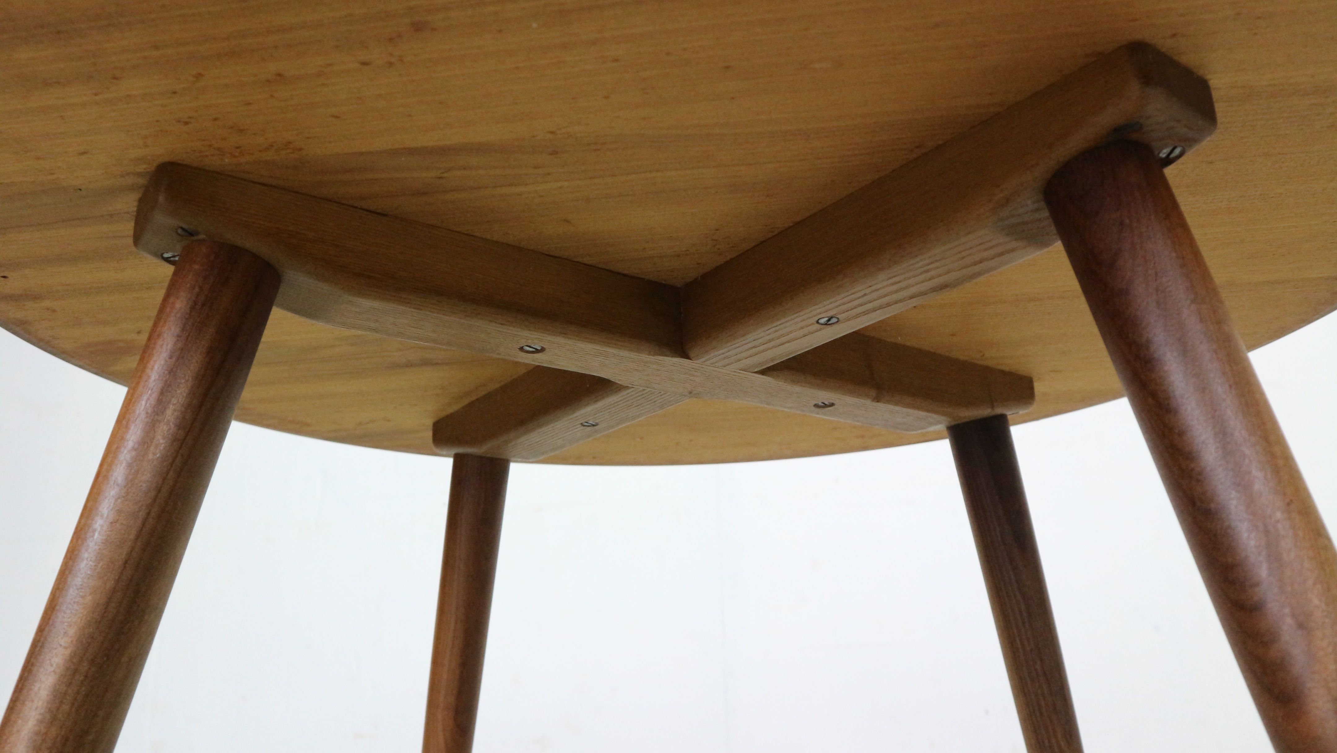 Scandinavian modern teak round coffee table, 1960's denmark