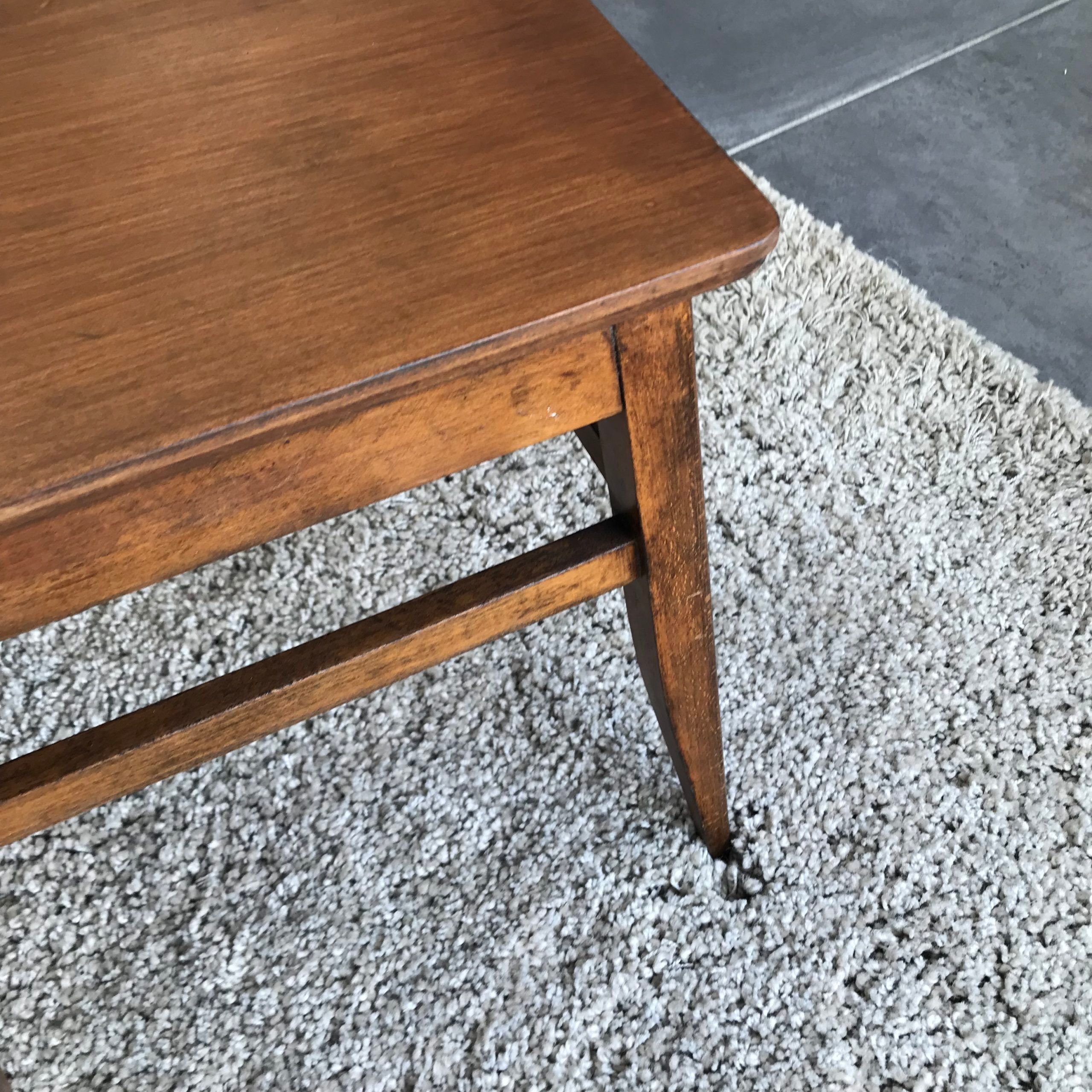 Square wooden table