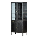 Polished iron medical cabinet, 1950s