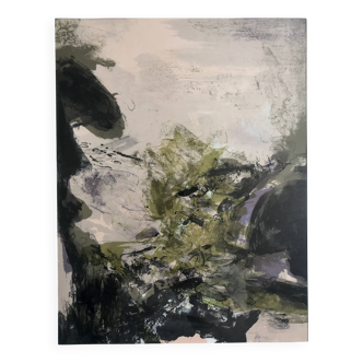 ZAO Wou-Ki, Sans titre, 1971 (Agerup 211). Lithographie originale